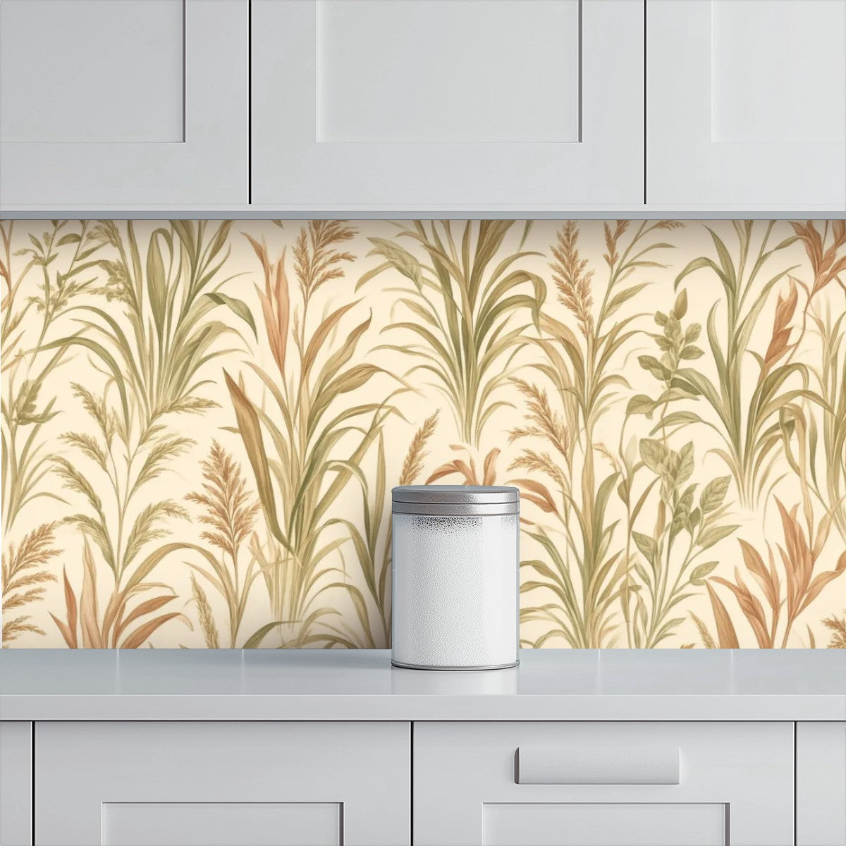 Pampas Grass Botanical Peel and Stick Wallpaper – 60"x50"