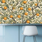 Vintage Orange Tree Botanical Peel and Stick Wallpaper – 60"x50"