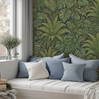 Dark Fern Jungle Peel and Stick Wallpaper