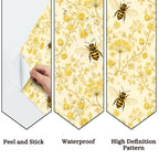 Golden Bee Garden Peel and Stick Wallpaper – Nursery & Kids Room