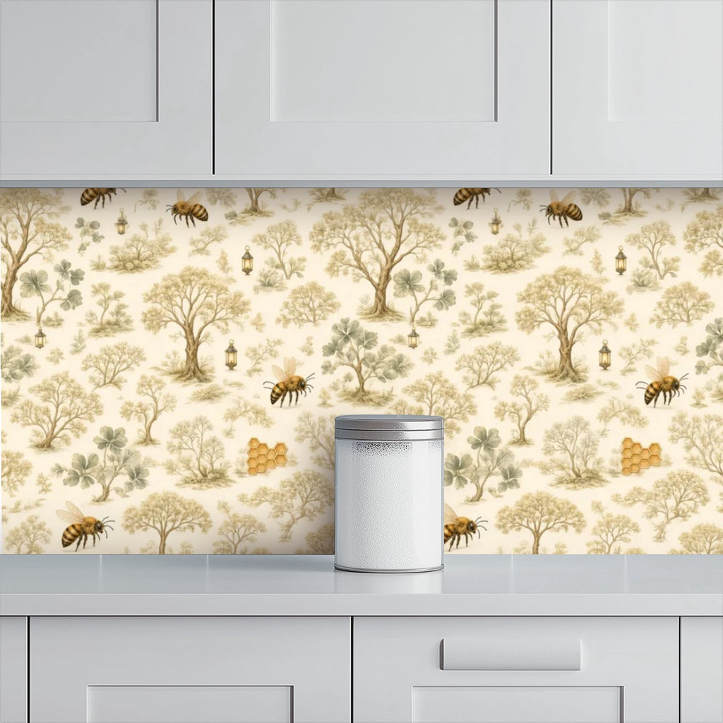 Woodland Tree Nursery Peel and Stick Wallpaper – Nature-Inspired Baby & Kids Room