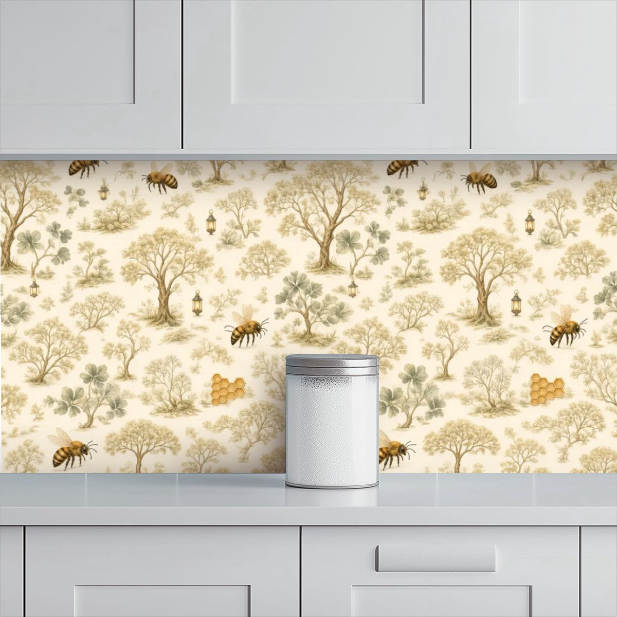 Woodland Tree Nursery Peel and Stick Wallpaper – Nature-Inspired Baby & Kids Room