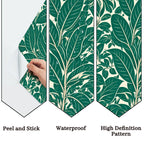 Emerald Leaf Peel and Stick Wallpaper