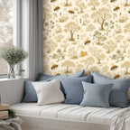 Woodland Tree Nursery Peel and Stick Wallpaper – Nature-Inspired Baby & Kids Room