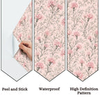 Blush Magnolia Branch Peel and Stick Wallpaper