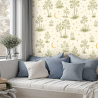 Celestial Desert Peel and Stick Wallpaper – Whimsical Nursery & Boho Kids Room