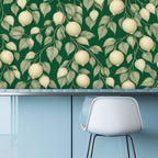 Lemon Botanical Peel and Stick Wallpaper