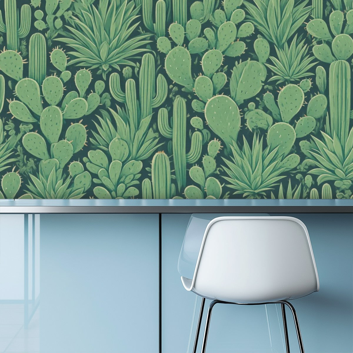 Cactus Garden Peel and Stick Wallpaper