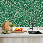 Emerald Floral Botanical Peel and Stick Wallpaper