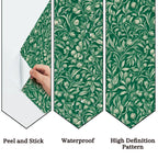 Emerald Floral Botanical Peel and Stick Wallpaper