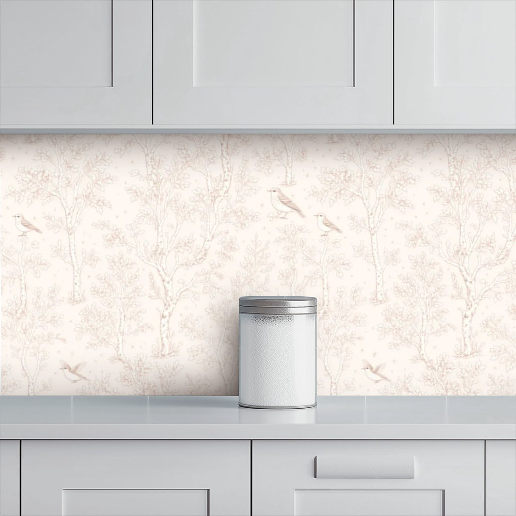 White Feather Texture Peel and Stick Wallpaper – Clean Nursery & Minimalist Decor