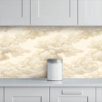 Cloud Plaster Texture Peel and Stick Wallpaper – Neutral Nursery & Minimalist Decor