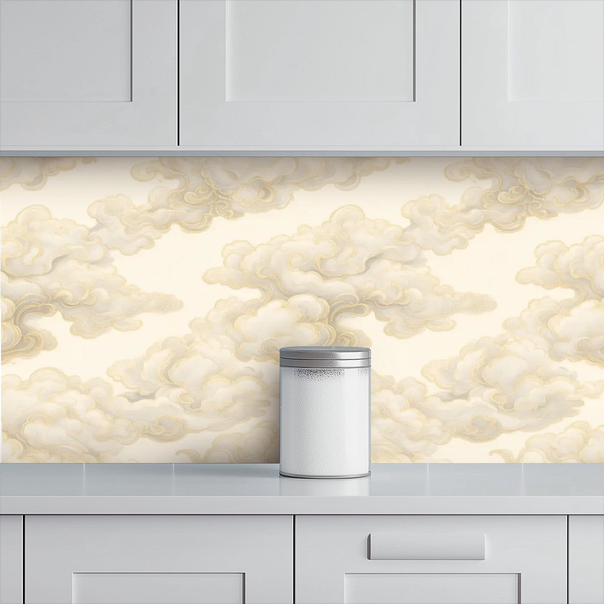 Cloud Plaster Texture Peel and Stick Wallpaper – Neutral Nursery & Minimalist Decor