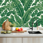 Tropical Banana Leaf Peel and Stick Wallpaper