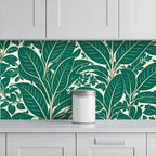 Emerald Leaf Peel and Stick Wallpaper
