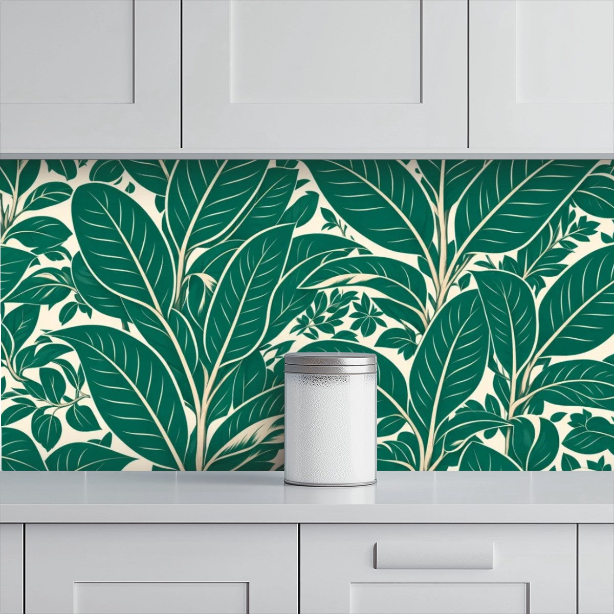 Emerald Leaf Peel and Stick Wallpaper