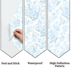 Ice Blue Magnolia Peel and Stick Wallpaper