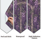 Dark Wisteria Archway Peel and Stick Wallpaper
