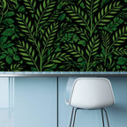 Dark Forest Botanical Peel and Stick Wallpaper