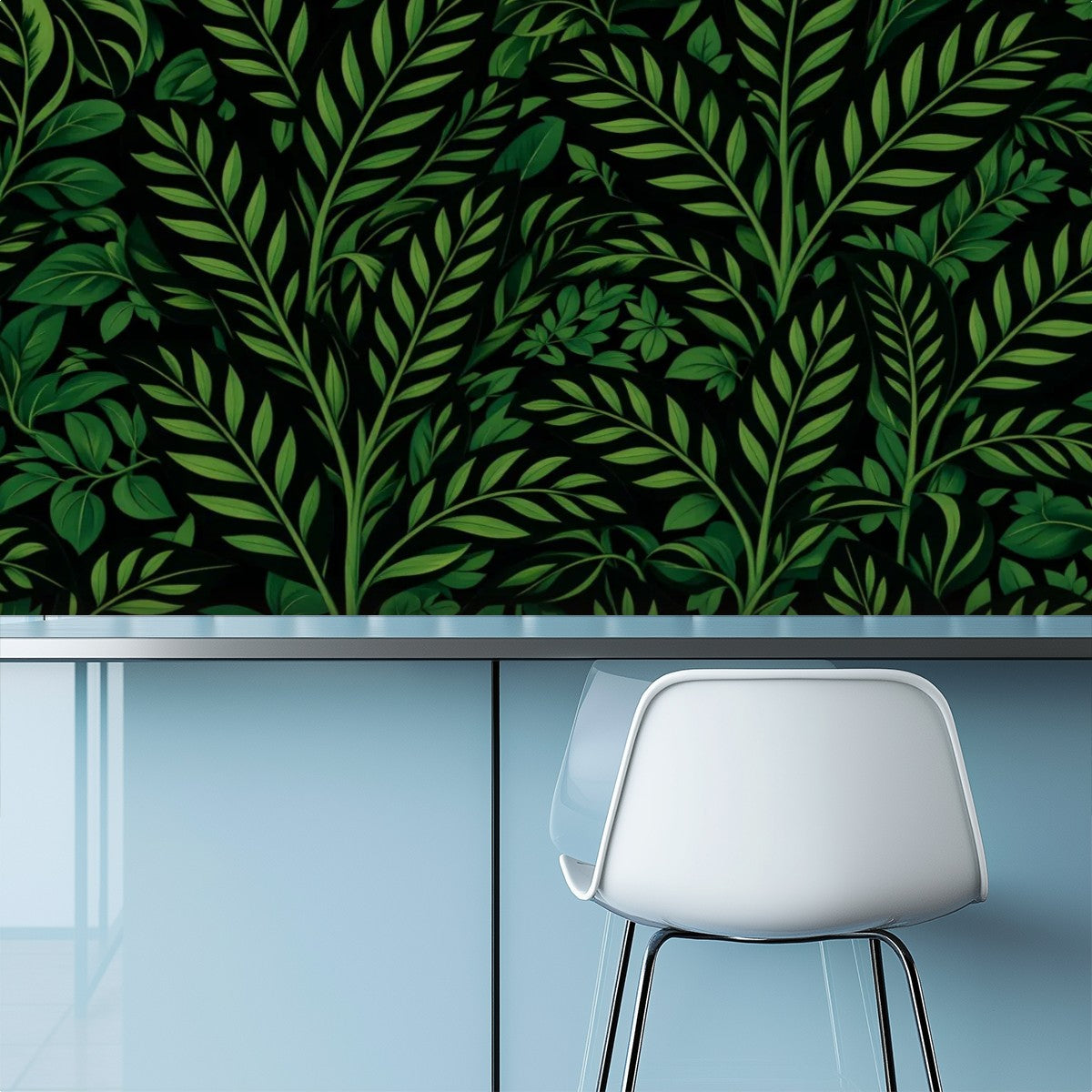 Dark Forest Botanical Peel and Stick Wallpaper