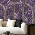 Dark Wisteria Archway Peel and Stick Wallpaper