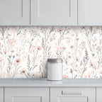 Whisper White Wildflower Peel and Stick Wallpaper