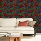 Leopard Garden Peel and Stick Wallpaper | Peony, Orchid & Monstera