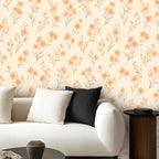 Peach Blossom Scatter Peel and Stick Wallpaper