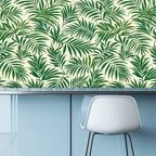 Tropical Palm Leaf Peel and Stick Wallpaper
