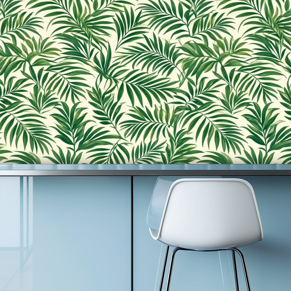 Tropical Palm Leaf Peel and Stick Wallpaper