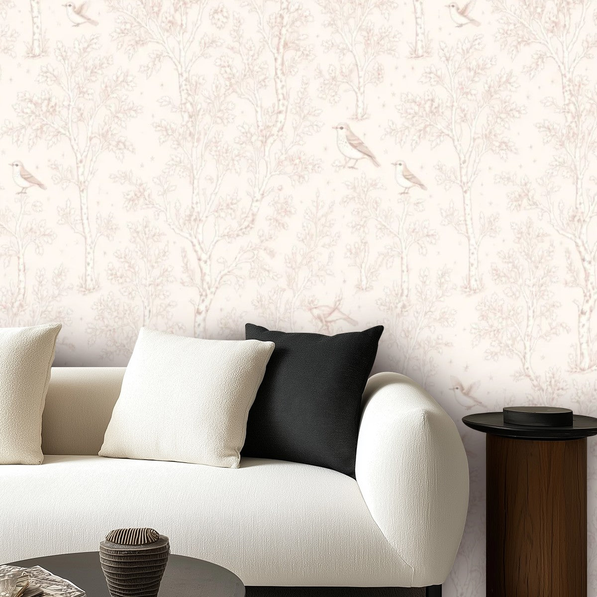 White Feather Texture Peel and Stick Wallpaper – Clean Nursery & Minimalist Decor