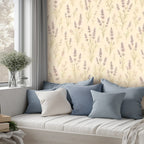 Lavender Floral Peel and Stick Wallpaper