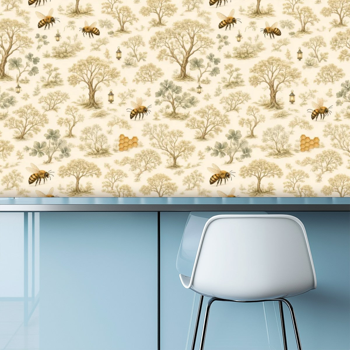 Woodland Tree Nursery Peel and Stick Wallpaper – Nature-Inspired Baby & Kids Room