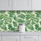 Tropical Palm Leaf Peel and Stick Wallpaper
