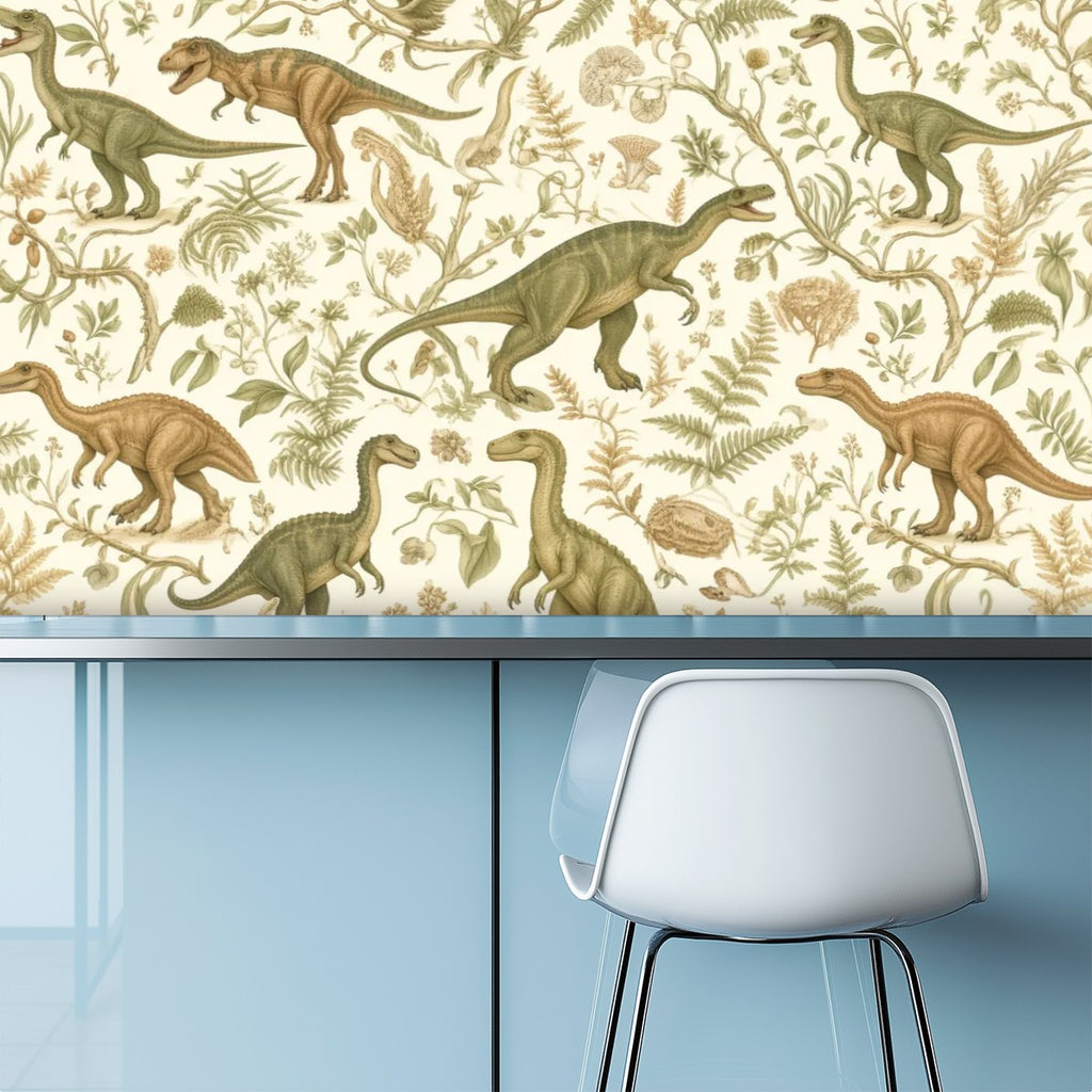 Dinosaur Garden Peel and Stick Wallpaper – Nursery & Kids Room