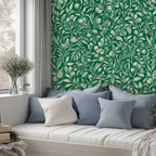 Emerald Floral Botanical Peel and Stick Wallpaper