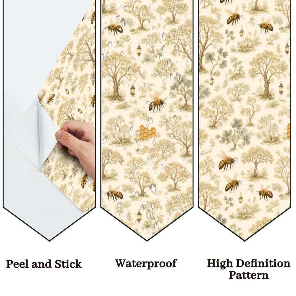 Woodland Tree Nursery Peel and Stick Wallpaper – Nature-Inspired Baby & Kids Room