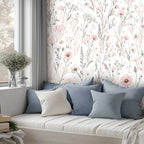 Whisper White Wildflower Peel and Stick Wallpaper