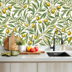 Olive Branch Peel and Stick Wallpaper
