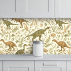 Dinosaur Garden Peel and Stick Wallpaper – Nursery & Kids Room