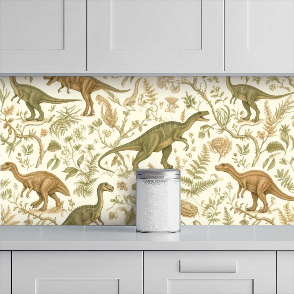 Dinosaur Garden Peel and Stick Wallpaper – Nursery & Kids Room