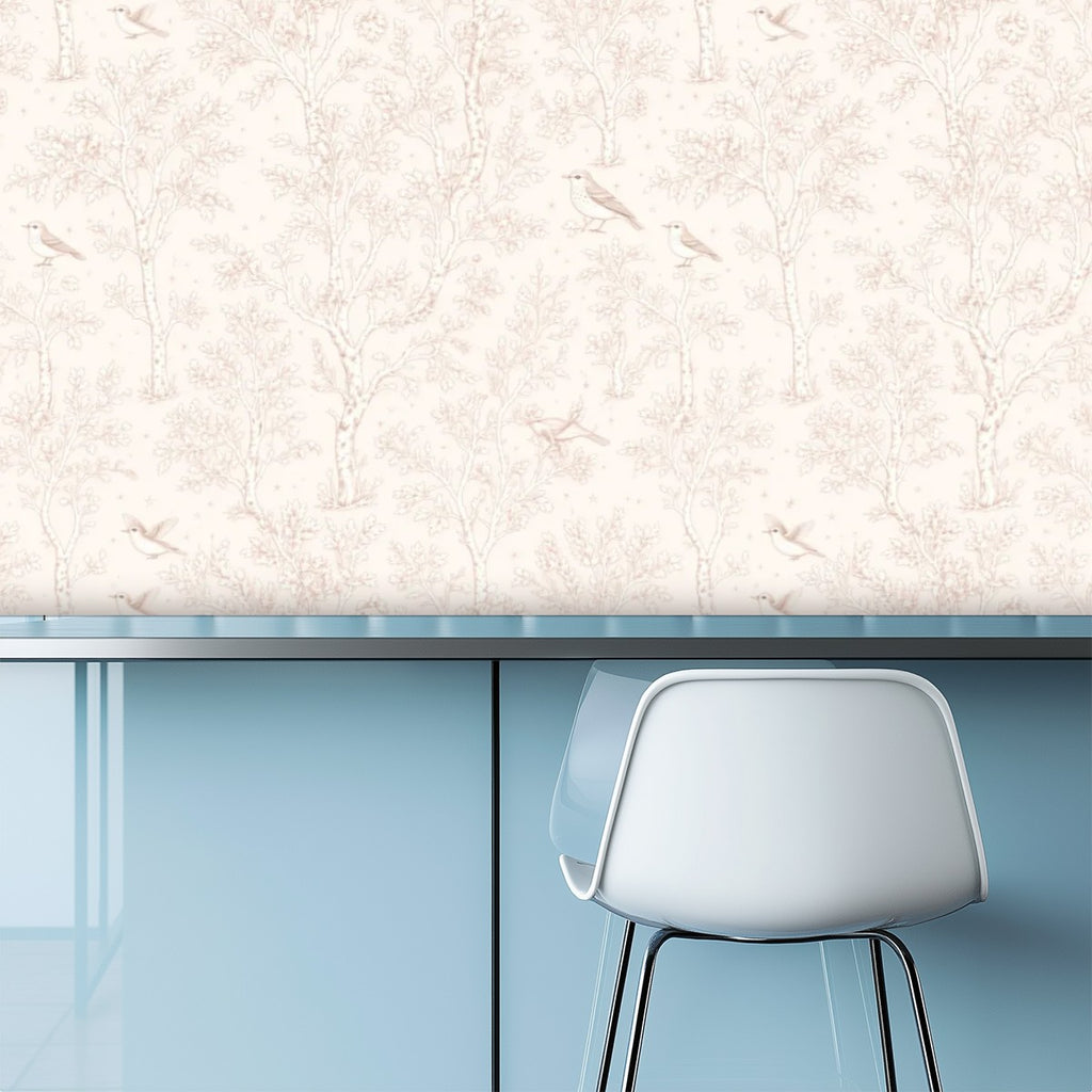 White Feather Texture Peel and Stick Wallpaper – Clean Nursery & Minimalist Decor