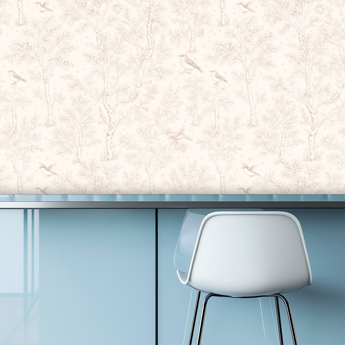 White Feather Texture Peel and Stick Wallpaper – Clean Nursery & Minimalist Decor
