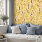 Lavender Botanical Peel and Stick Wallpaper
