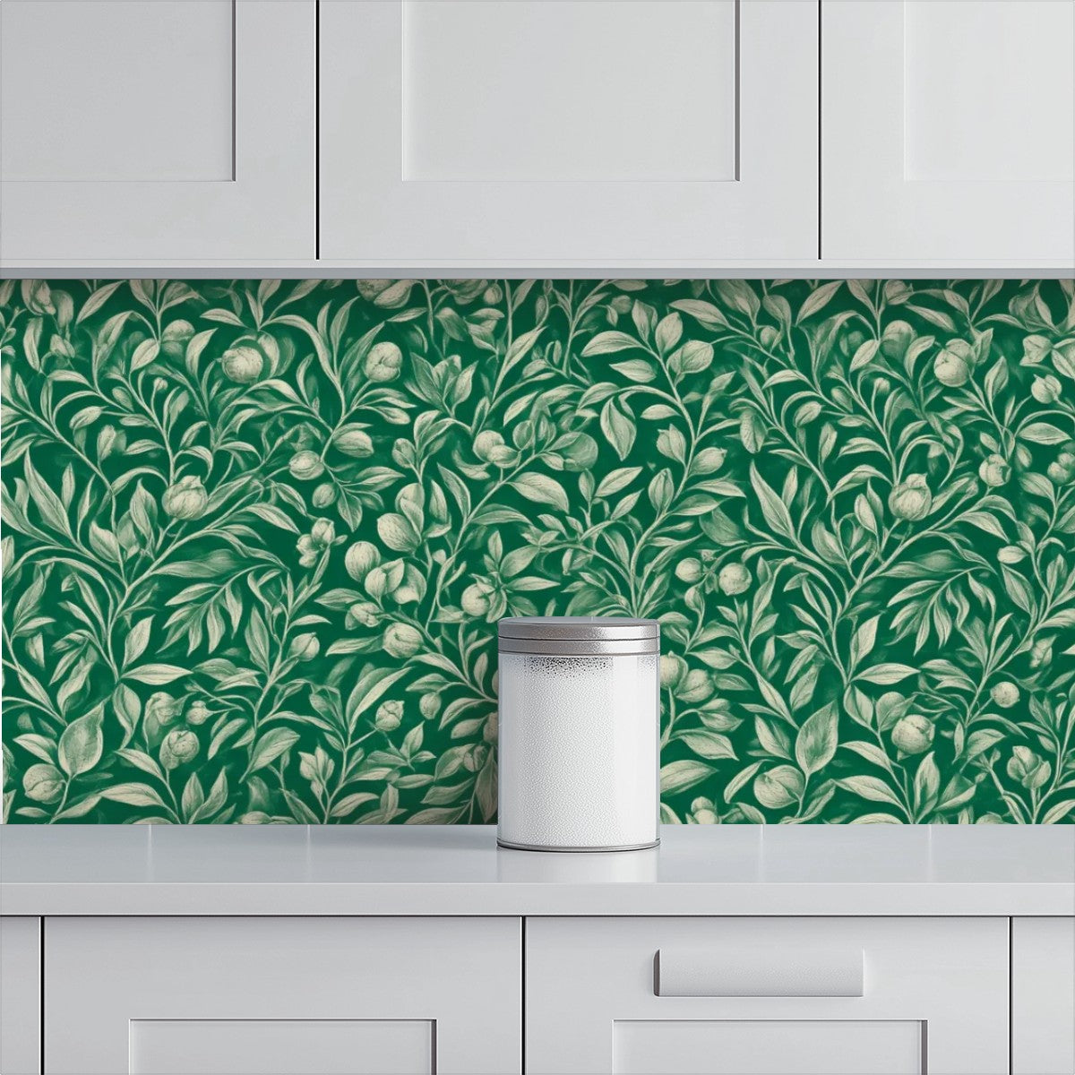 Emerald Floral Botanical Peel and Stick Wallpaper