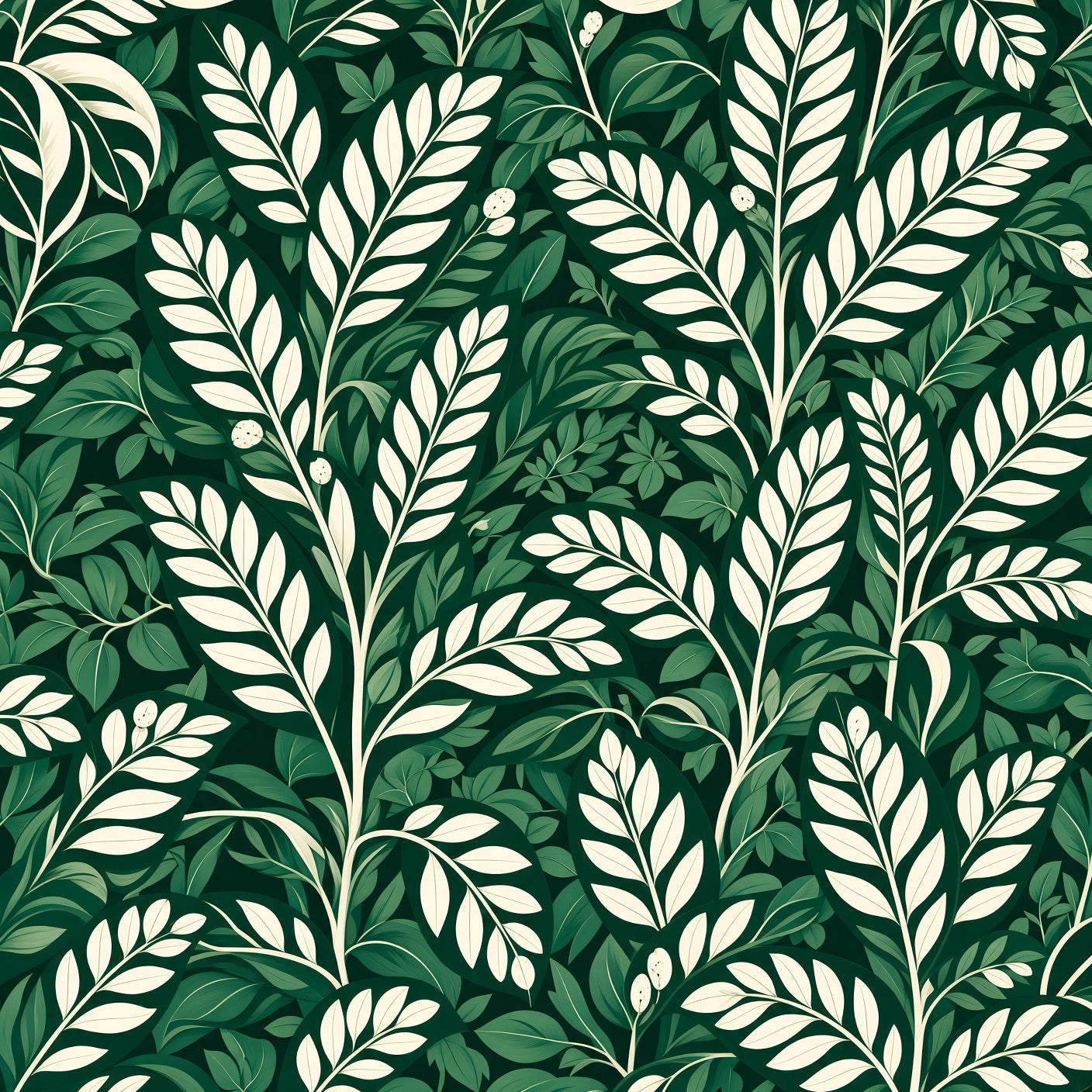 Dark Tropical Jungle Peel and Stick Wallpaper
