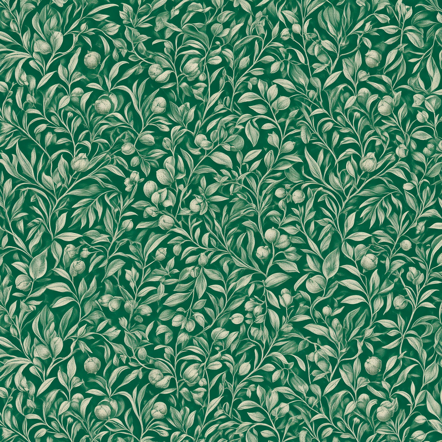 Emerald Floral Botanical Peel and Stick Wallpaper