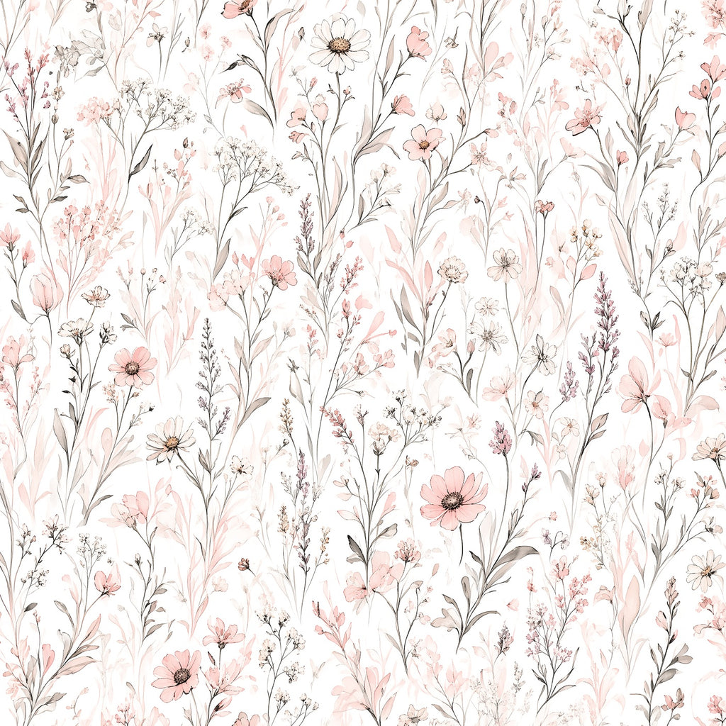 Whisper White Wildflower Peel and Stick Wallpaper