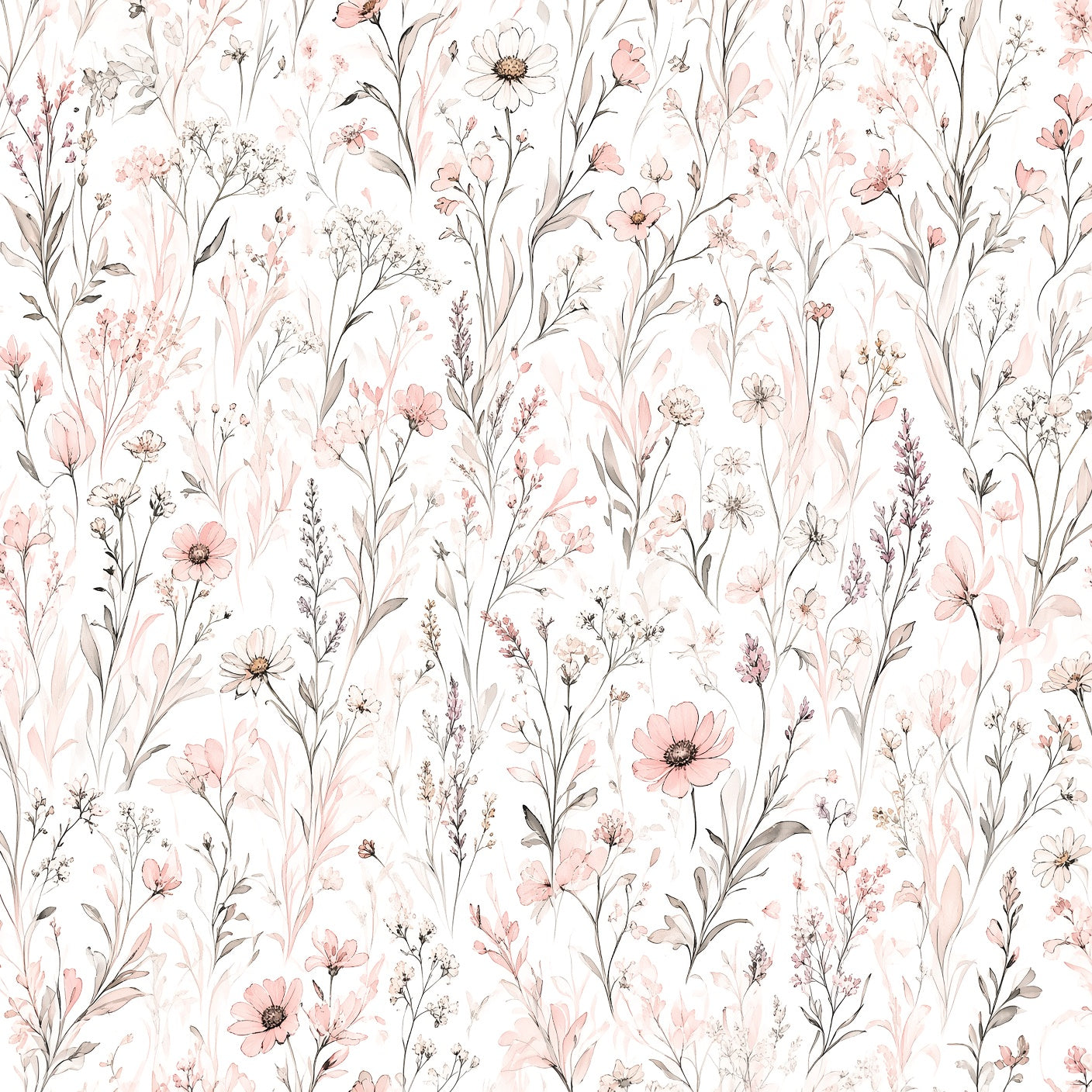 Whisper White Wildflower Peel and Stick Wallpaper