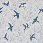 Swallow & Botanical Peel and Stick Wallpaper – Serene Nature & Scandi-Modern Decor